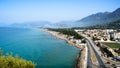 Landscape view of akbou city, in bejaia, algeria Royalty Free Stock Photo