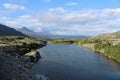 A panoramic view of Alaskan landscape Royalty Free Stock Photo