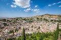 Panoramic view of the Albaycin Albaicin, AlbayzÃÂ­n, AlbaicÃÂ­n, an old Muslim district in Granada