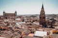 Panoramic view of the Alcazar of Toledo Royalty Free Stock Photo