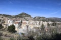Panoramic view of Alcoy city and Sierra de Mariola in the background