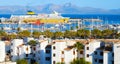 Panoramic view of Alcudia resort, Mallorca