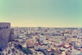 Panoramic view on Almeria from the top of Alcazaba fortress Royalty Free Stock Photo