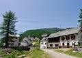 Panoramic view of Alpe Devero, Parco Naturale Veglia-Devero, Val d'Ossola, Italy. Royalty Free Stock Photo