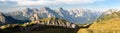 Panoramic view of Alpi Dolomiti Royalty Free Stock Photo