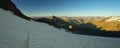 Panoramic View of Alps Royalty Free Stock Photo