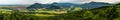 Panoramic view of Alsace mountains Royalty Free Stock Photo