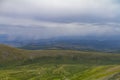 Panoramic view of a Altay mountain valley