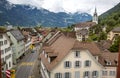 Panoramic view of Altdorf town in Switzerland Royalty Free Stock Photo