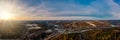 Panoramic view of Altenberger Dom, Germany. Altenberg Cathedral.