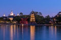 Panoramic view of The American Adventure and Japan Pavillions at Epcot 162.