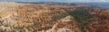 Panoramic view Amphitheater from Inspiration Point Royalty Free Stock Photo