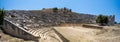 Panoramic view of the ancient amphitheater in the ancient city of Letoon.