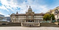 Panoramic view of the ancient architecture of The Council House in Victoria Square, Birmingham, UK Royalty Free Stock Photo