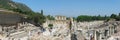 Panoramic view of Ancient Celsus Library at Ephesus Ancient city, near Selcuk, Izmir province in Turkey