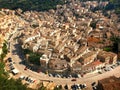 A panoramic view on an ancient and charming sicilian town Modica Royalty Free Stock Photo