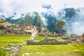 Panoramic view on Ancient city of Machu Picchu in Peru