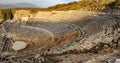 Panoramic view of the ancient city from the top of the Ephesus Theater. The ancient city is listed as a UNESCO World Heritage Site