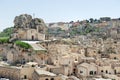 Panoramic view of the ancient city unesco heritage Matera, Italy Royalty Free Stock Photo