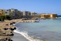 Panoramic view of ancient harbor Trapani in Sicily, Italy Royalty Free Stock Photo