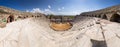 Panoramic view of the ancient Roman theatre in Side, Turkey Royalty Free Stock Photo