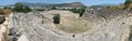 Panoramic view of the ancient theatre in Letoon