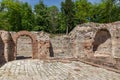 Panoramic view in The ancient Thermal Baths of Diocletianopolis, town of Hisarya, Bulgaria Royalty Free Stock Photo