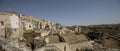 Panoramic view of the ancient town of Matera at Basilicata region in southern Italy Royalty Free Stock Photo