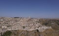 Panoramic view of the ancient town of Matera at Basilicata region in southern Italy Royalty Free Stock Photo