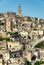 Panoramic view of the ancient town of Matera, Southern Italy Royalty Free Stock Photo