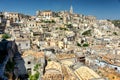 Panoramic view of the ancient town of Matera, Southern Italy