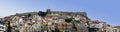 Panoramic view of the ancient town of Kavala, Greece Royalty Free Stock Photo