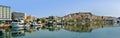 Panoramic view of the ancient town of Kavala, Greece Royalty Free Stock Photo