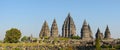 Prambanan ancient Hindu temple in Yogyakarta, Java, Indonesia Royalty Free Stock Photo