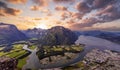 Andalsnes city in Norway Royalty Free Stock Photo