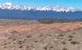 Panoramic view of the Ansilta Mountain Range, San Juan Royalty Free Stock Photo