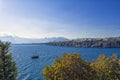 Panoramic view on Antalya city from old town Kaleici. Turkey Royalty Free Stock Photo