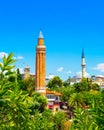 Panoramic view of Antalya Kaleici Old Town. Turkey Royalty Free Stock Photo