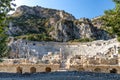 Antique Roman Theater in the ancient city of Myra at Lycia region Royalty Free Stock Photo
