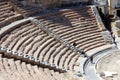 A panoramic view of the Roman Theater of Cartagena in Spain.