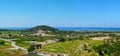 Panoramic view of the antique ruins in Patara, Antalya province, Turkey.