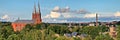 Panoramic view of Anyksciai - Lithuania Royalty Free Stock Photo