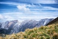 Panoramic view of Apuan alps