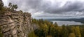 Panoramic view from Arakul Shikhan, Russia, Ural Royalty Free Stock Photo