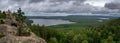 Panoramic view from Arakul Shikhan, Russia, Ural Royalty Free Stock Photo