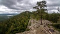 Panoramic view from Arakul Shikhan, Russia, Ural Royalty Free Stock Photo