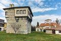 Panoramic view of Arapovo Monastery of Saint Nedelya and Tower of Angel Voivode, Bulgaria Royalty Free Stock Photo