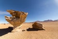 Panoramic view of arbol de piedra stone tree, in Bolivia