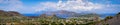 Panoramic View of the Archipelago of the Aeolian Islands from Vulcano Island Royalty Free Stock Photo