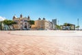 Panoramic view of Architecture in Marco Zero Ground Zero Square at Ancient Recife district - Recife, Pernambuco, Brazil Royalty Free Stock Photo